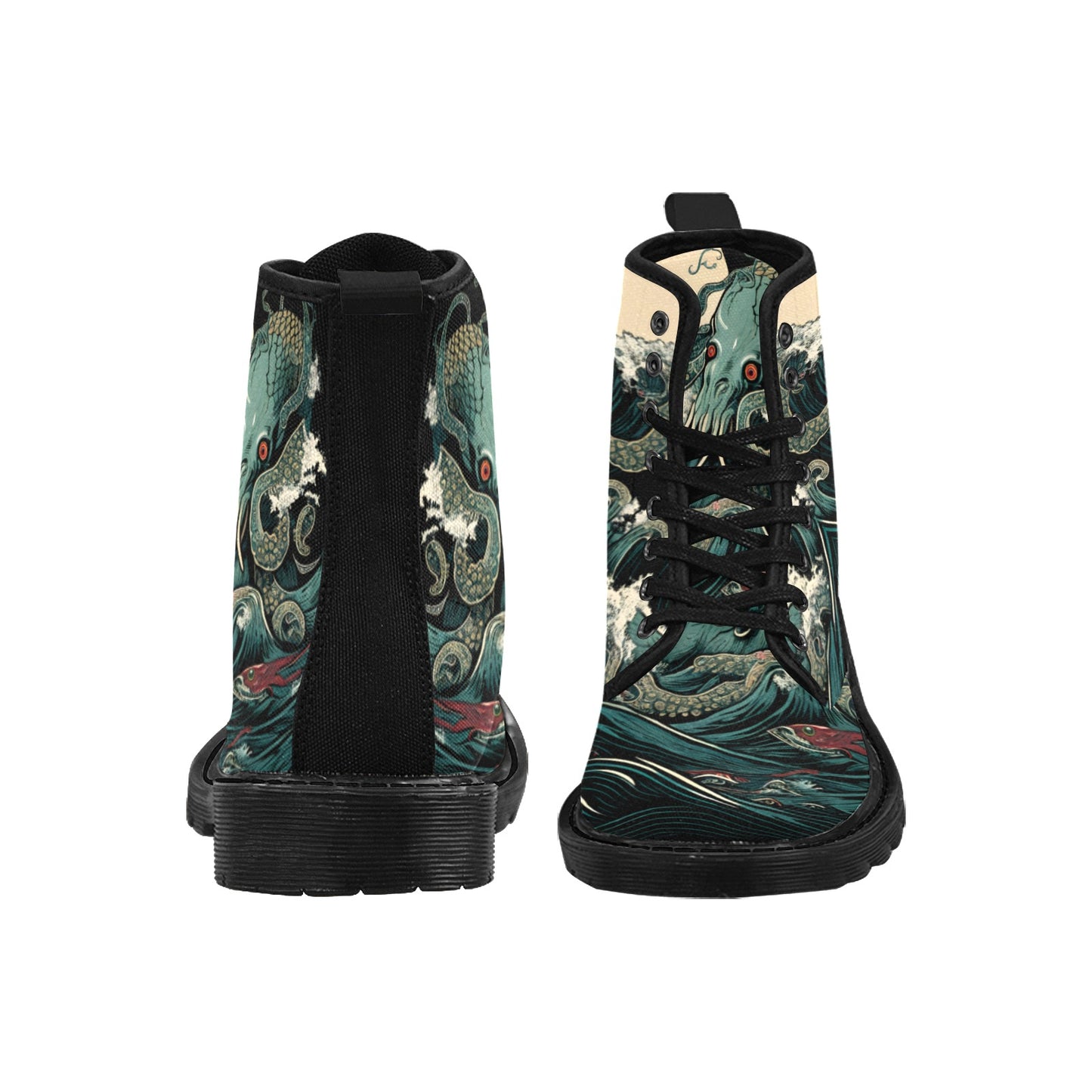 Abyssal Dreams Cthulhu Combat Boots Unisex Size