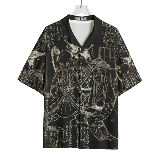 Octopus Potato Ukiyo-e Cthulhu Bowling Shirt