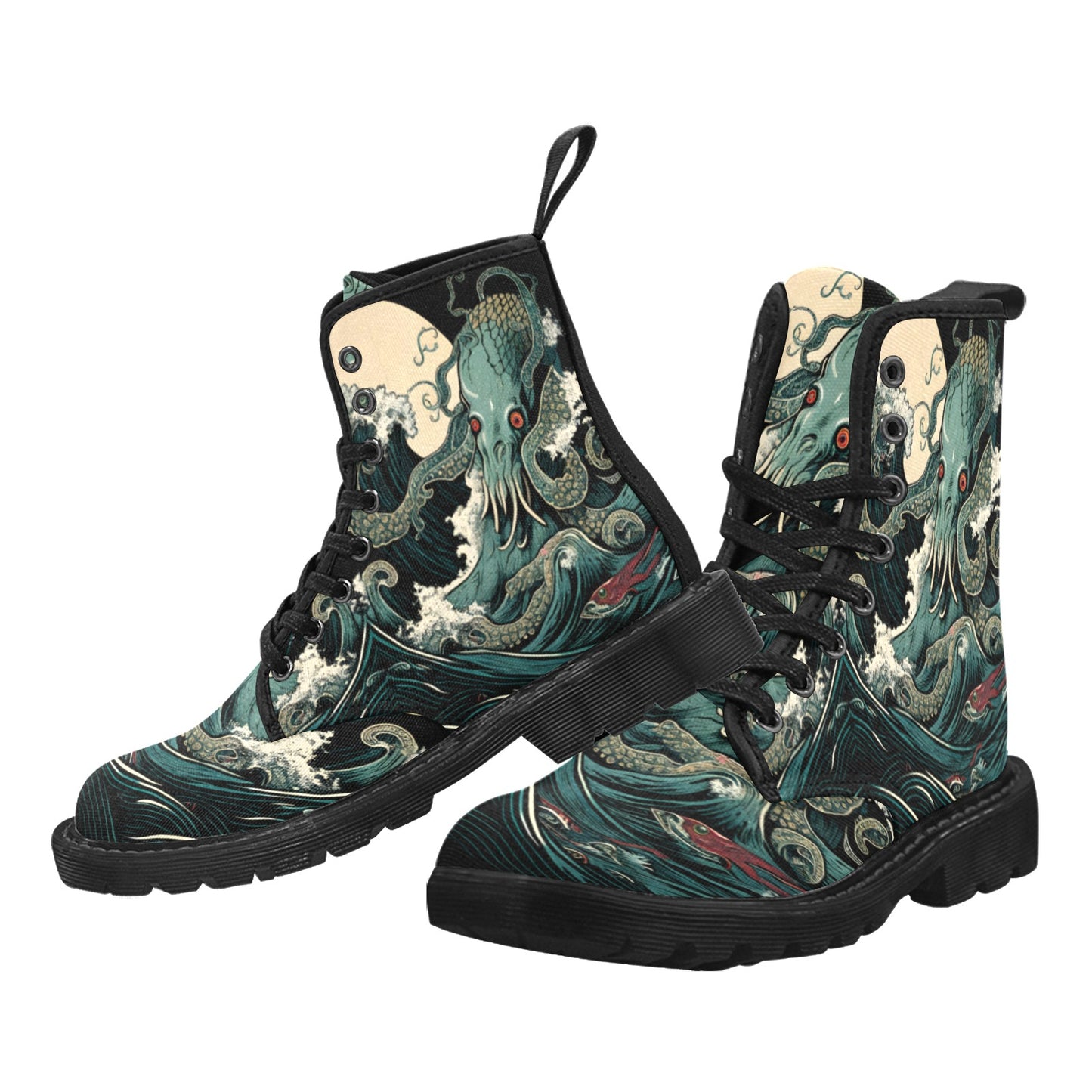 Abyssal Dreams Cthulhu Combat Boots Unisex Size